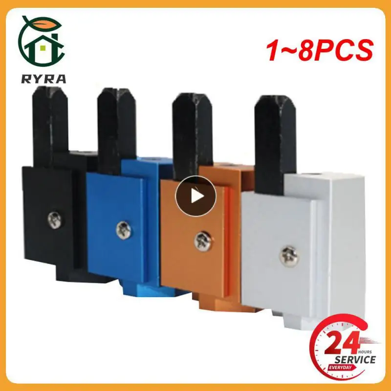 

1~8PCS Wooden Door Aluminum Alloy Hinge Slotting Locator Hole Opener Gate Hinge Drill Bits Wooden Door Lock Fixed