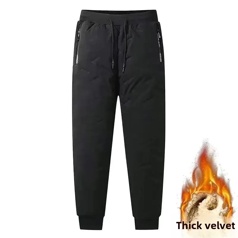 [Cotton pants one piece] black ankle-tied