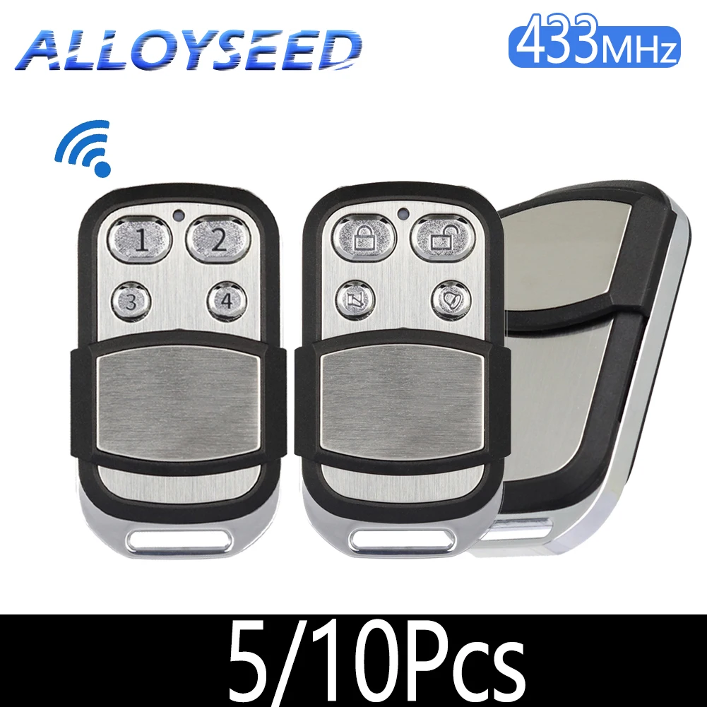 5/10Pcs 433MHz Remote Control Car Key Garage Door Gate Opener Remote