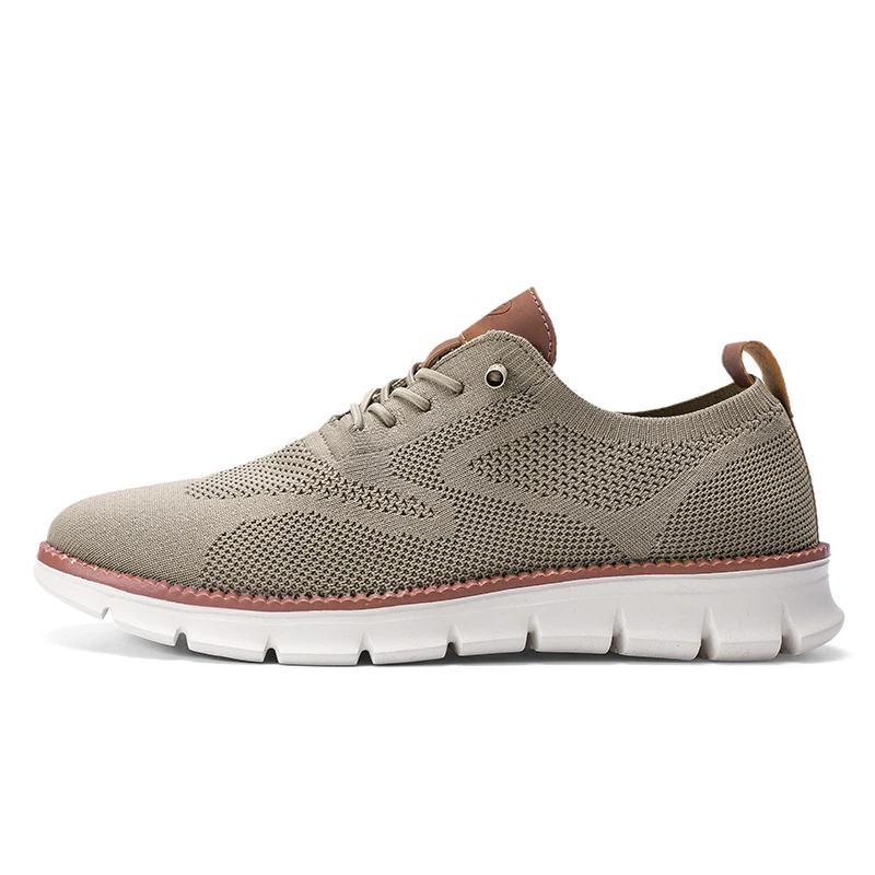 รูปสินค้า รองเท้าผ้าตาข่ายสไตล์ Brogue น้ำหนักเบา ใส่สบาย ผู้ชาย