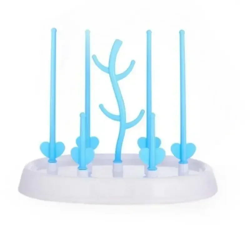 Household Small Simple Baby Bottle Drying Rack Multifunctiona Tree Shape Secure Milk Bottle Dry Airing Shelves Storage Organizer 6