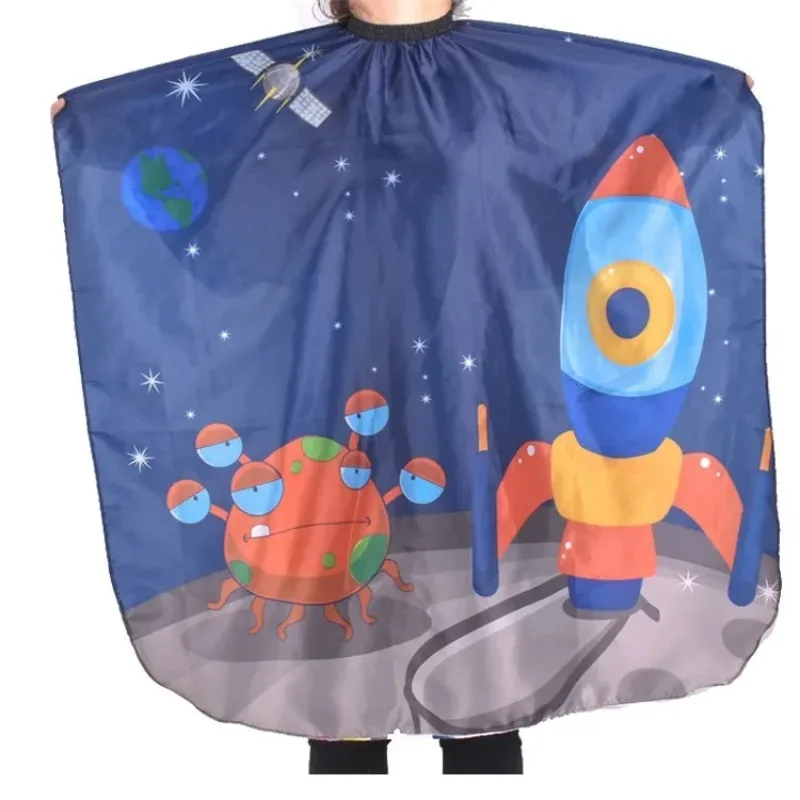 어린이 헤어 커팅 케이프 가운 미용사 이발사 앞치마 미용 어린이 소녀 소년 헤어 컷 망토 우산 보호대