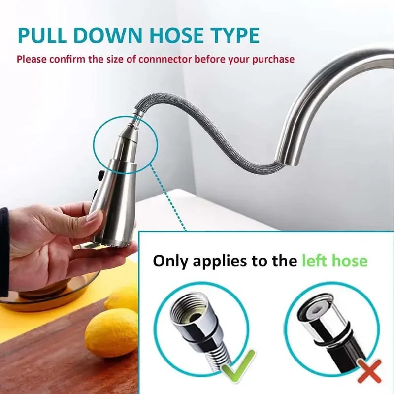 1/2PCS Kitchen Faucet Extender Sprayer Nozzle 3 Modes ABS Water Saving Bathroom Basin Sink Shower Spray Head for 1/2" Connection 3