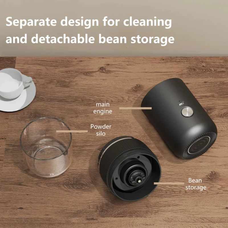 Xiaomi Youpin Electric Coffee Machine Portable One-button Start Automatic Power Off Rechargeable Small Coffee Bean Grinder New