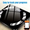 1pc Digital electronic scale with battery level indicator and room temperature measurement - for home and office use 1