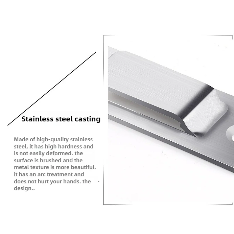 Door Lock Window Lock 1Pcs Stainless Steel Sliding Barn Door Lock Hardware Gate Latches Silvery Lockable