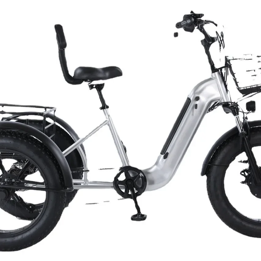 20-Inch built-in lithium battery electric snow tricycle motor 48V brake paint snow crazy grab, explosion