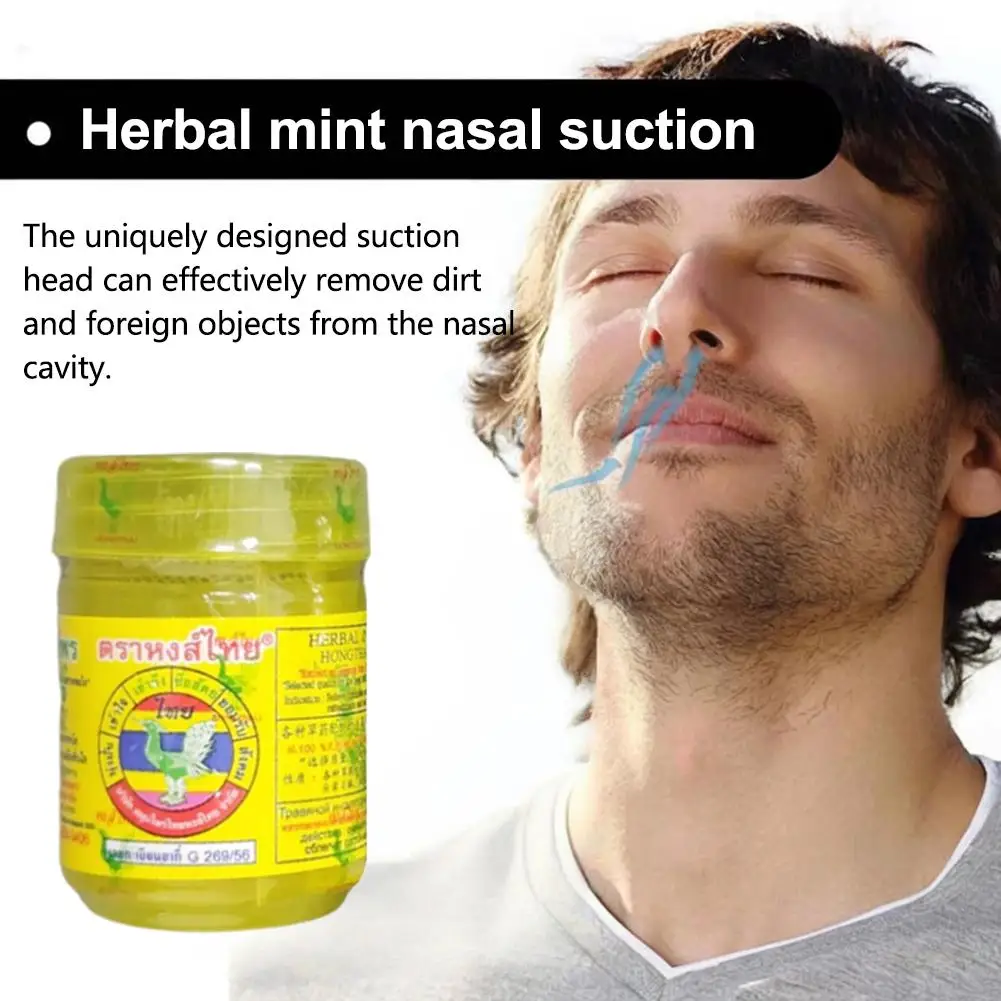 Thai Herbal Inhalant Inhaler Thai Traditional Nose flow carsick refreshing Refreshing Essences Oral And Nasopharyngeal Care