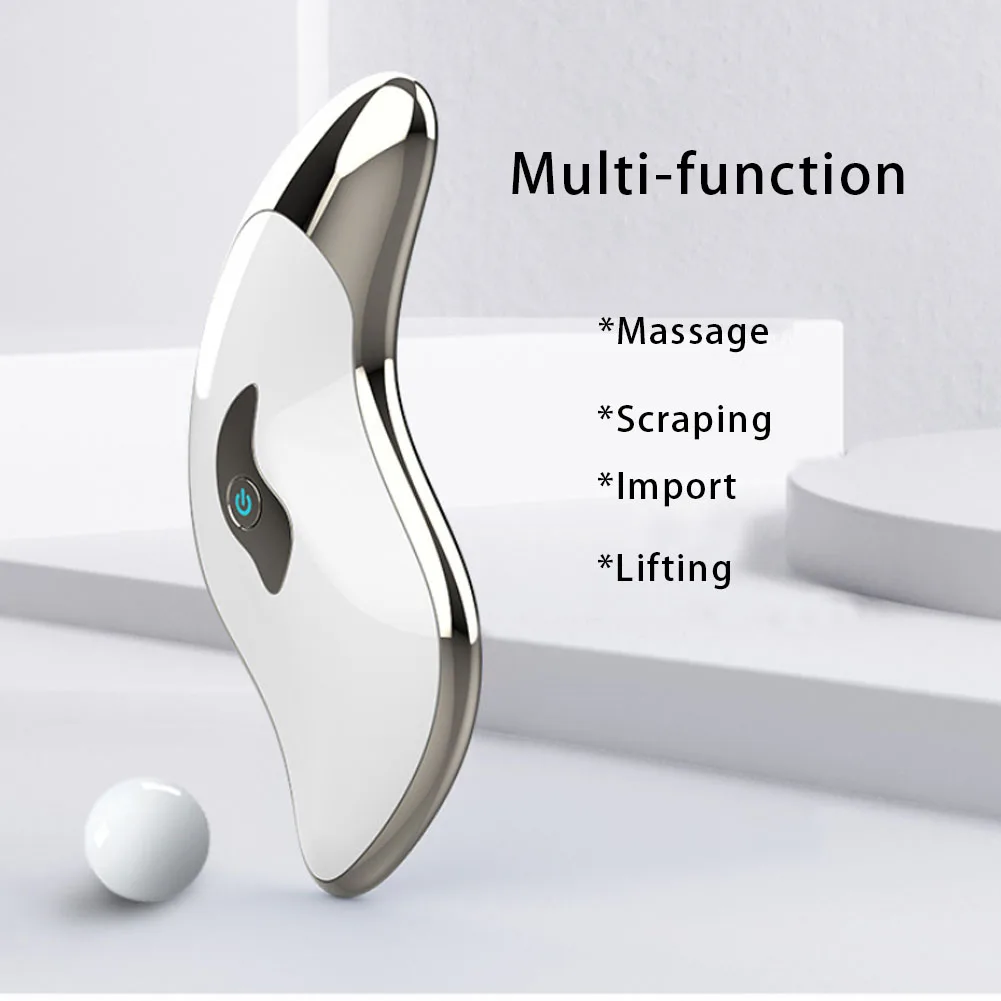 Beauty Instrument Microcurrent Electric Facial Scraper Massager Face Lifting Firming Beauty Scraping Instrument Facial Massager