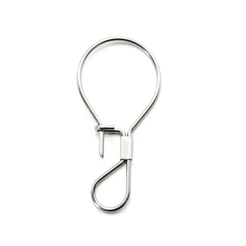 

2pcs-1pcs/bag Outdoor Fishing Supplies Stainless Steel Fish Lock Buckle Fishing Tackle Accessories Simple Live Fish Lock
