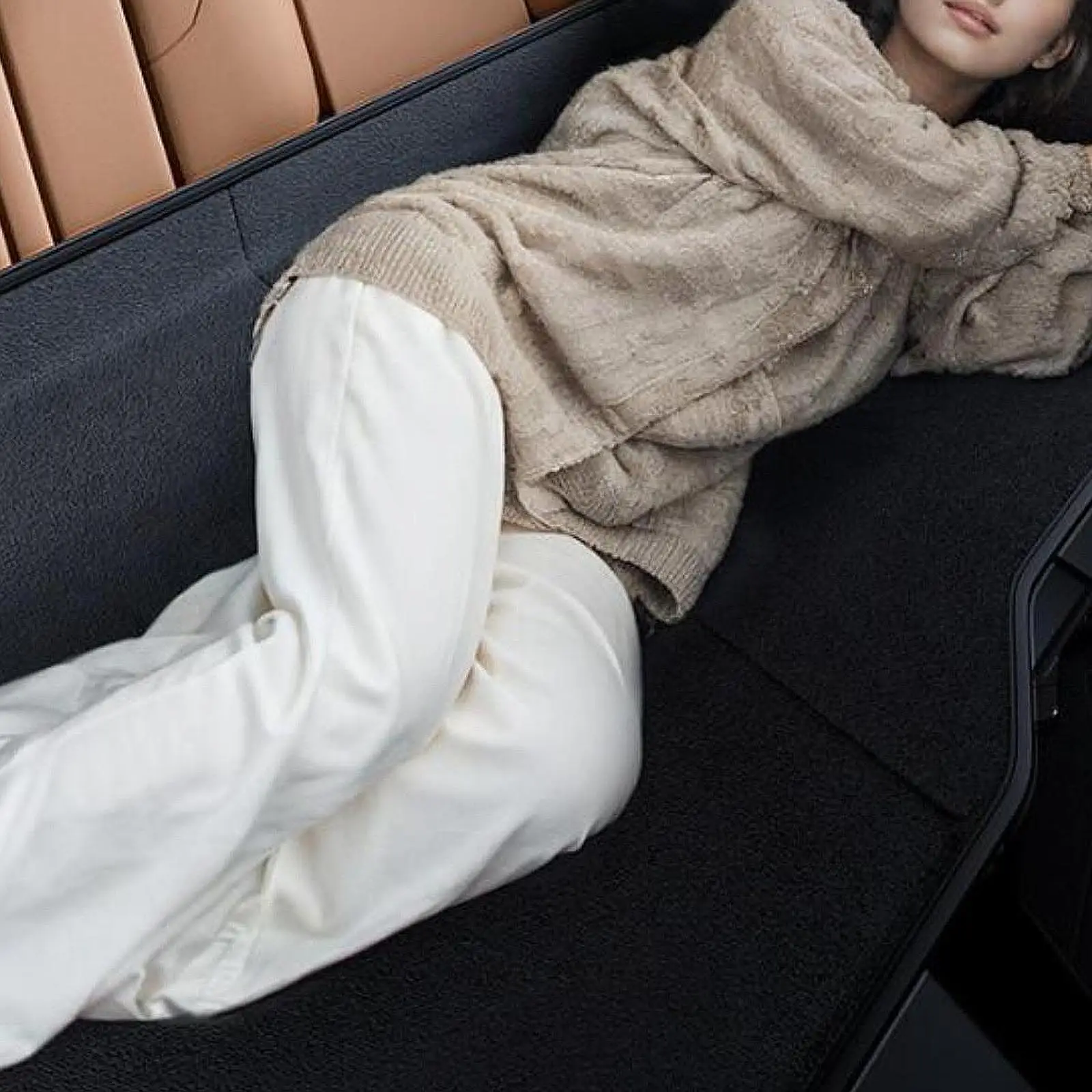 Car Bed Mattress Car Back Seat Bed with Storage Pocket Easy to Install