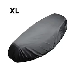 Waterproof Universal Scooter Seat Cover with Sun Protection and Heat Insulation - Black (XL)