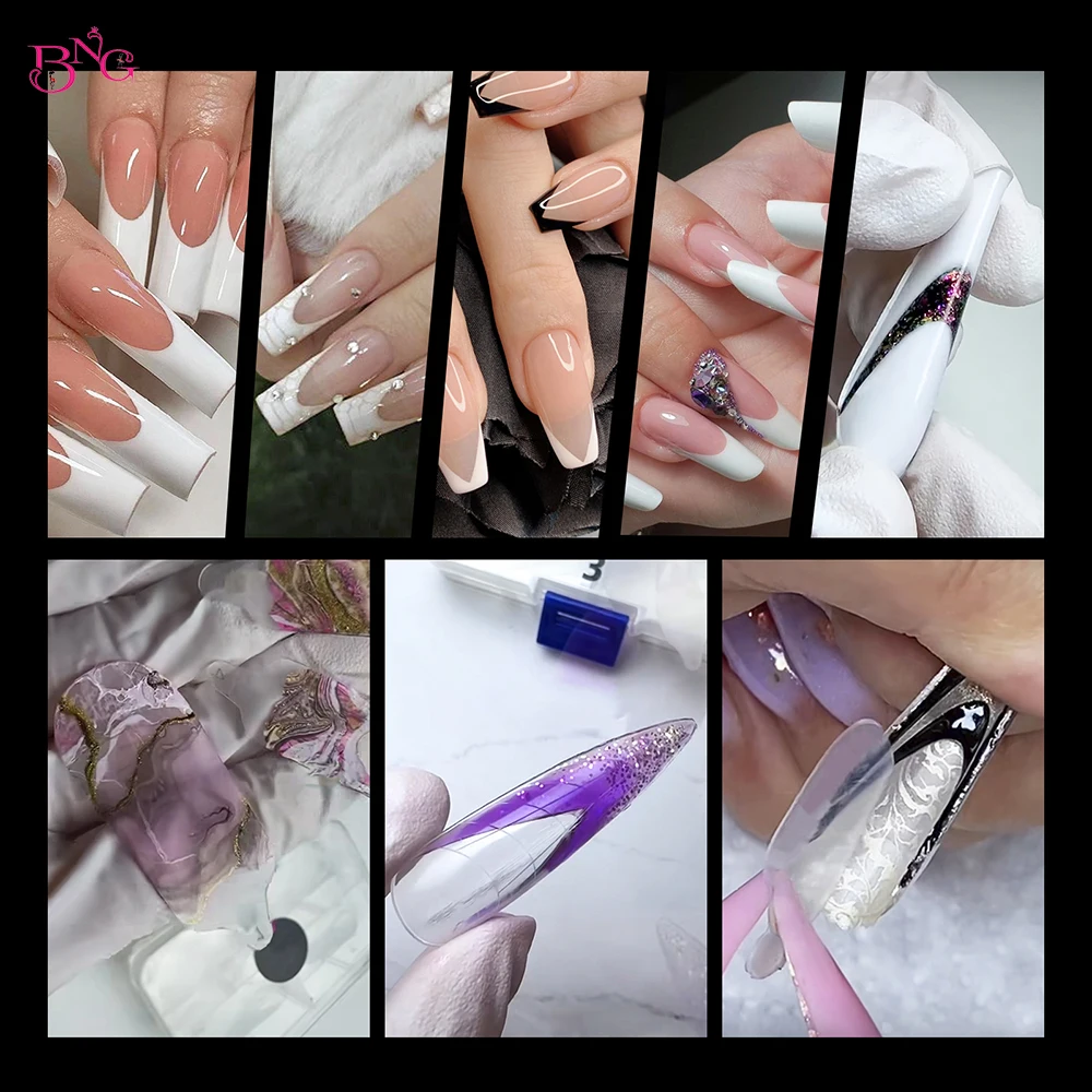 120Pcs Dual Nail Forms Mould Sticker Set