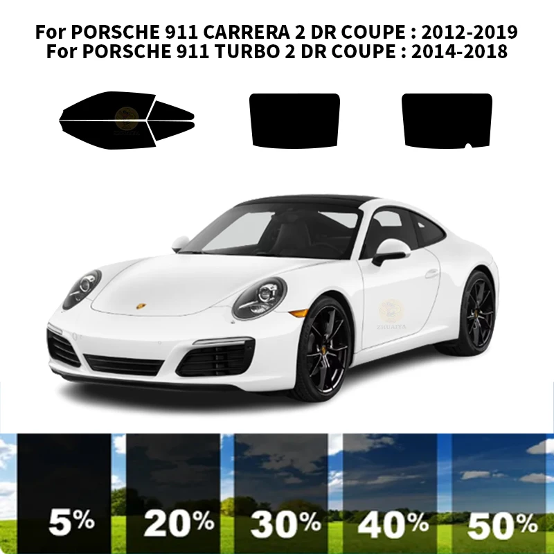 

Precut nanoceramics car UV Window Tint Kit Automotive Window Film For PORSCHE 911 CARRERA 2 DR COUPE 2012-2019