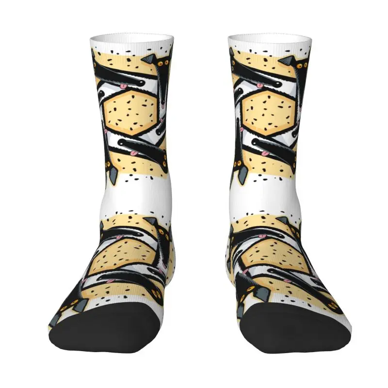 

Модные мужские забавные мультяшные носки Greyhound, теплые воздухопроницаемые носки унисекс с 3D-принтом животных, с вышитыми собаками