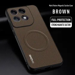 Magnetic Holder Shockproof Phone Case with Enhanced Protection for Moto Edge 70 Ultra (Brown)