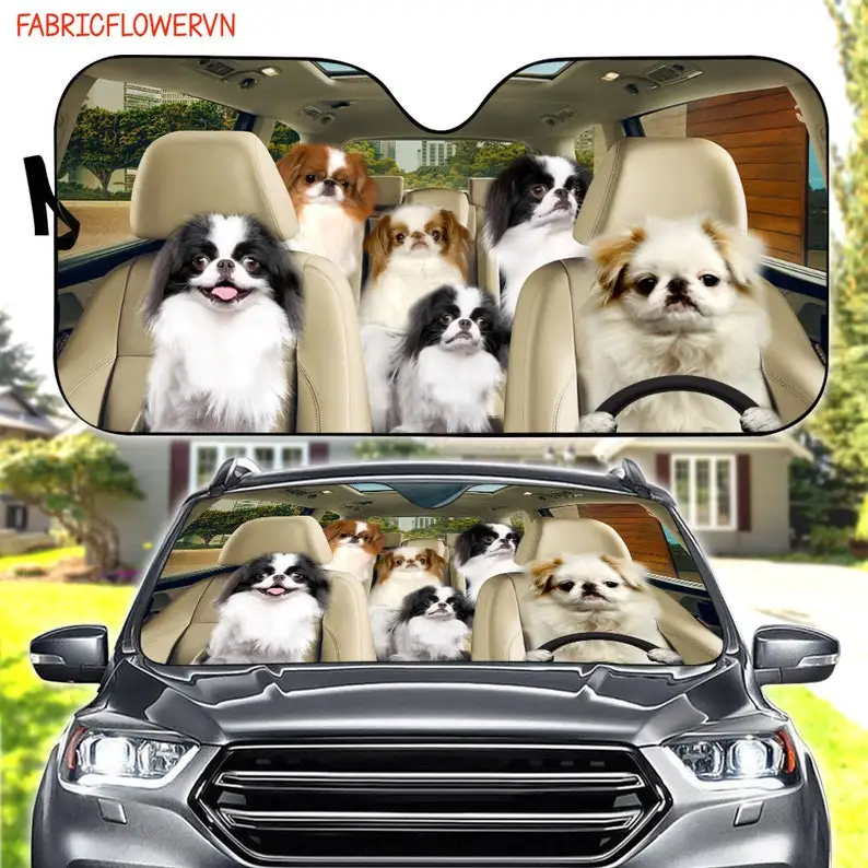 

Японский автомобильный солнцезащитный козырек для подбородка, японское украшение для автомобиля, ветровое стекло для собаки, подарок для любителей собак, солнцезащитный козырек для собаки, подарок для мамы, подарок