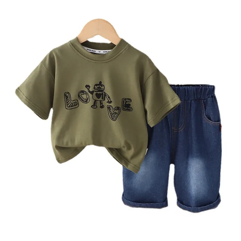 

New Summer Baby Boys Clothes Suit Children Fashion T-Shirt Shorts 2Pcs/Set Infant Outfits Toddler Casual Costume Kids Tracksuits