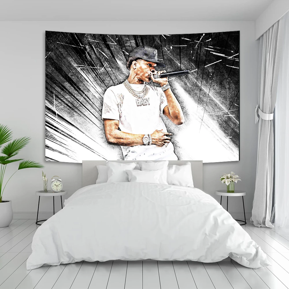 Rapper Lil Baby Flag Tapestry Or Bohemian Hippie Wall Decoration Room Decor Aesthetic Carpet Porch Hanging Table Cloth