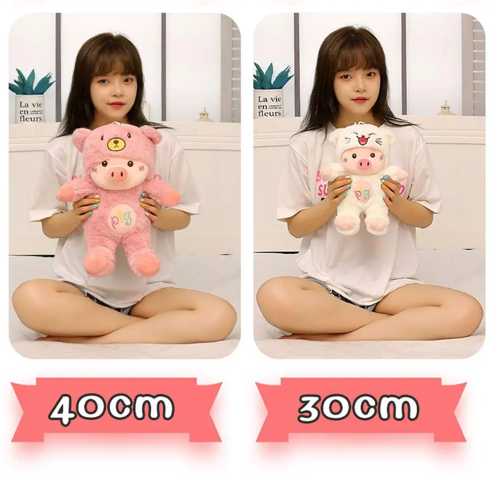 

30 см Милая свинка плюшевая игрушка кукла подушка кавайная мягкая кукла-животное игрушки для детей подарки на день рождения W4X9