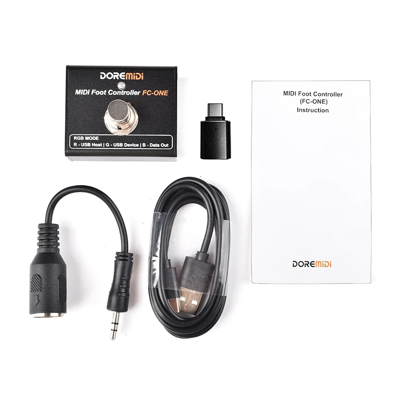 MIDI Foot Controller FC-ONE Has Variety of MIDI Output Ports Canbe Connected To Computers USB Device and DIN Devices