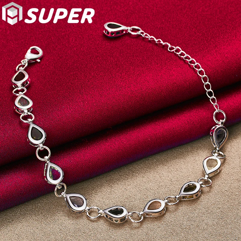 

Женский браслет из серебра 925 пробы, с цирконом