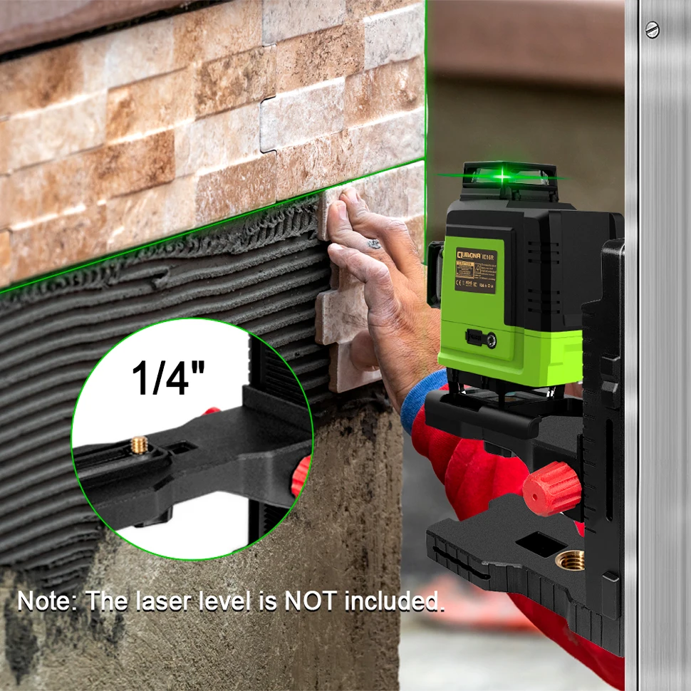 CLUBIONA Strong Magnet Adjustable Laser Level Bracket L-bracket Wall Mounted Holder Leveling Support Hanger for Universal Use laser level bracket