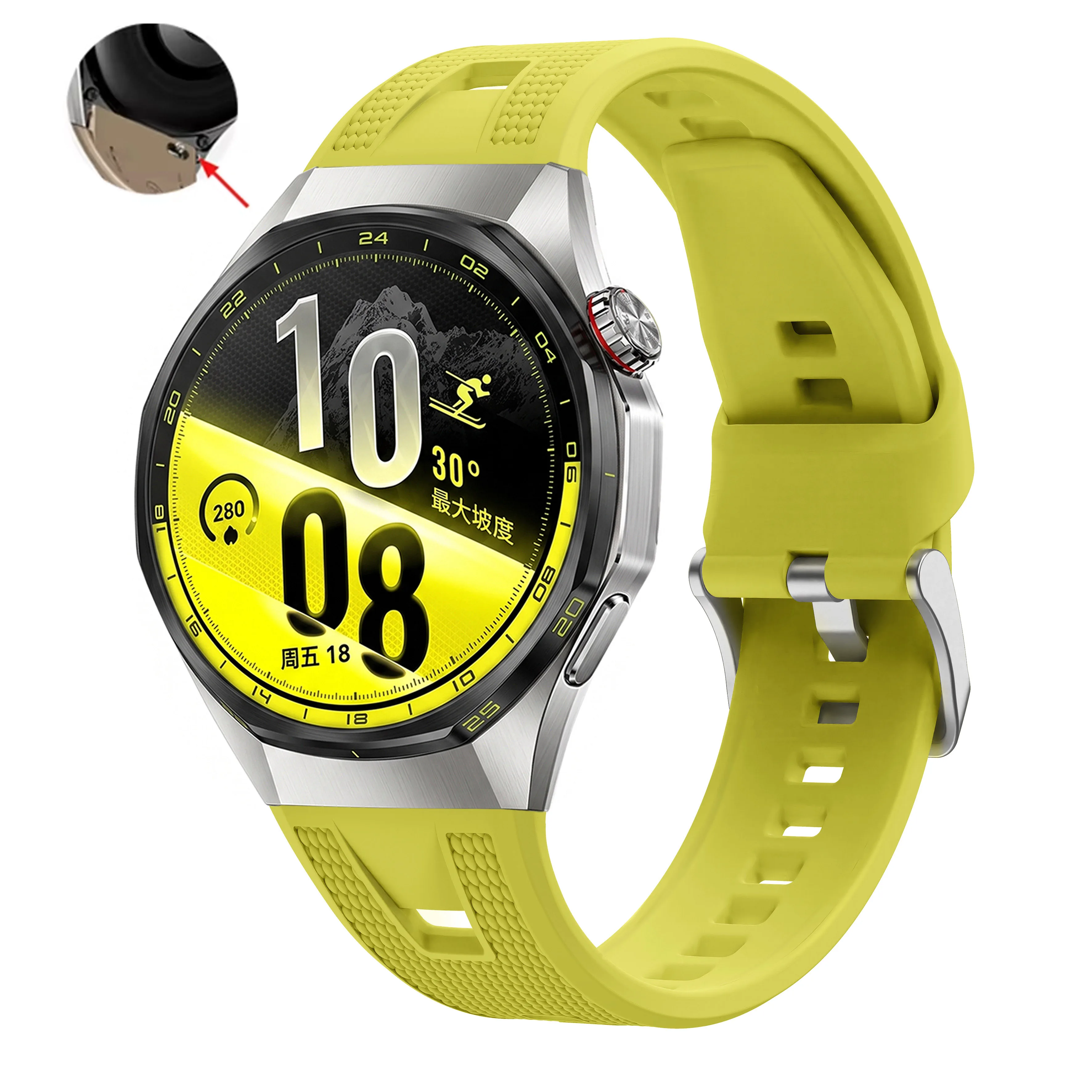 High-Performance Silicone Breathable Sports Strap Bracelet, No Gaps