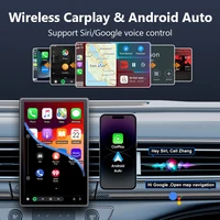 Universal 8 inch Portable Rotatable Car Screen Wireless Carplay Android Auto & WIFI Mirror Link Parking Rear Camera AUX Stereo - Image 5