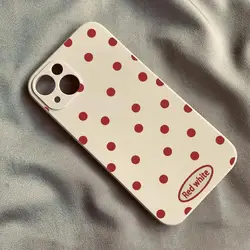Charming Polka Dot Shockproof Silicone Phone Case - iPhone 12 Mini (-1)