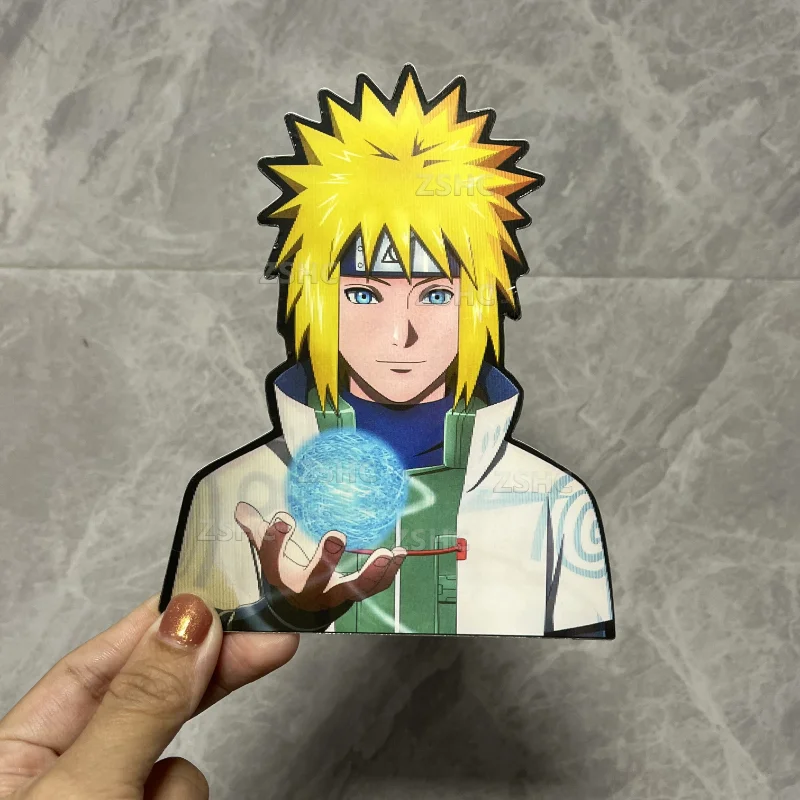 Naruto minato namikaze movimento adesivo anime decalques
