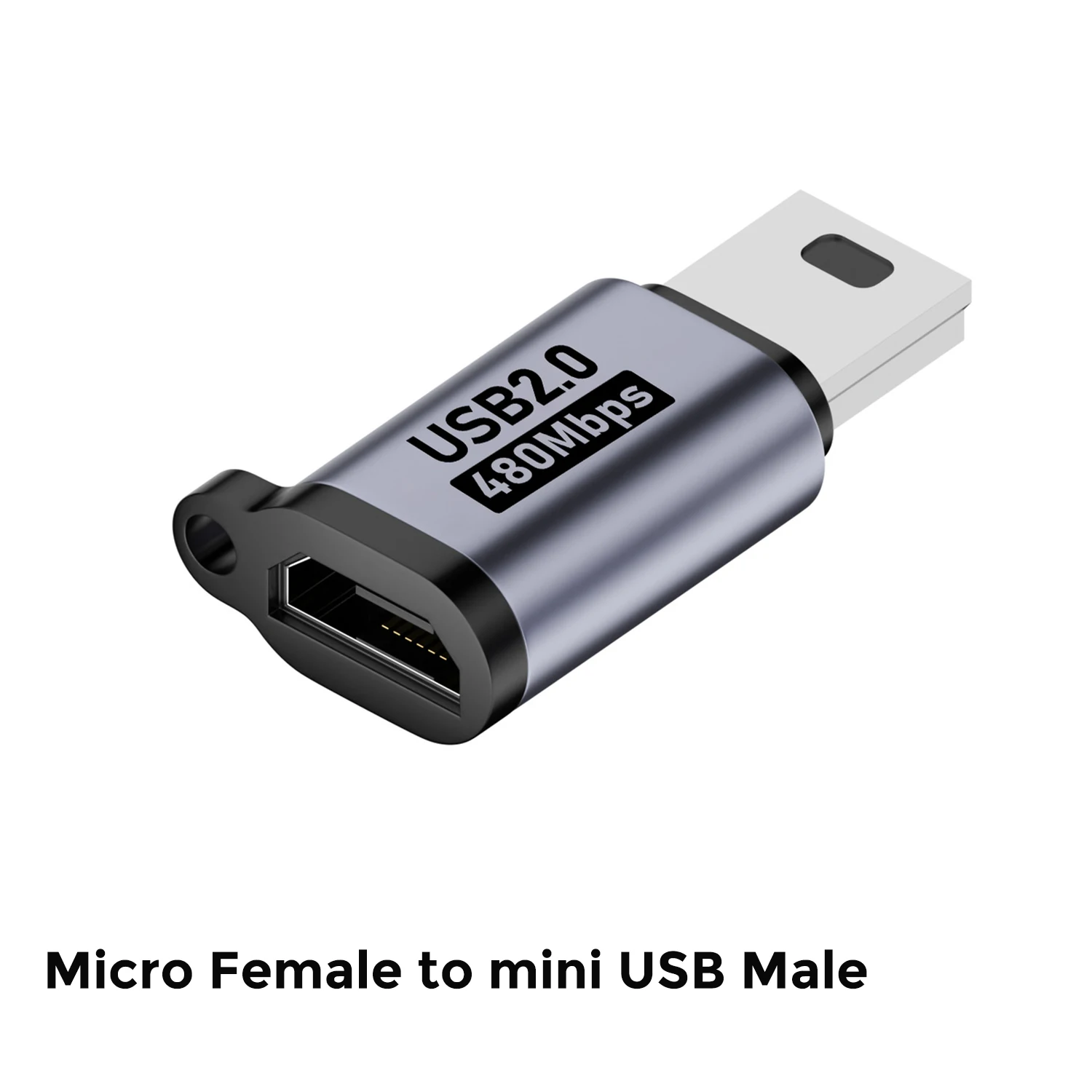High-Speed Type C Female to Mini USB Male Adapter for Fast Charging and Data Transfer