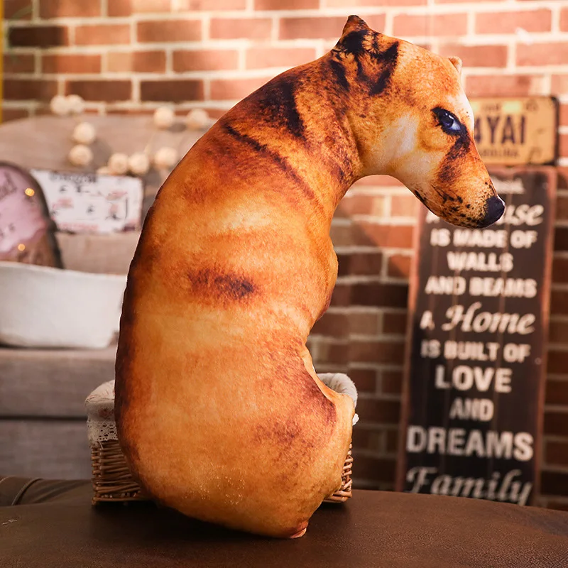 1PC Lifelike Cushion Funny Dog Animal Home Decor 3D Throw Pillow