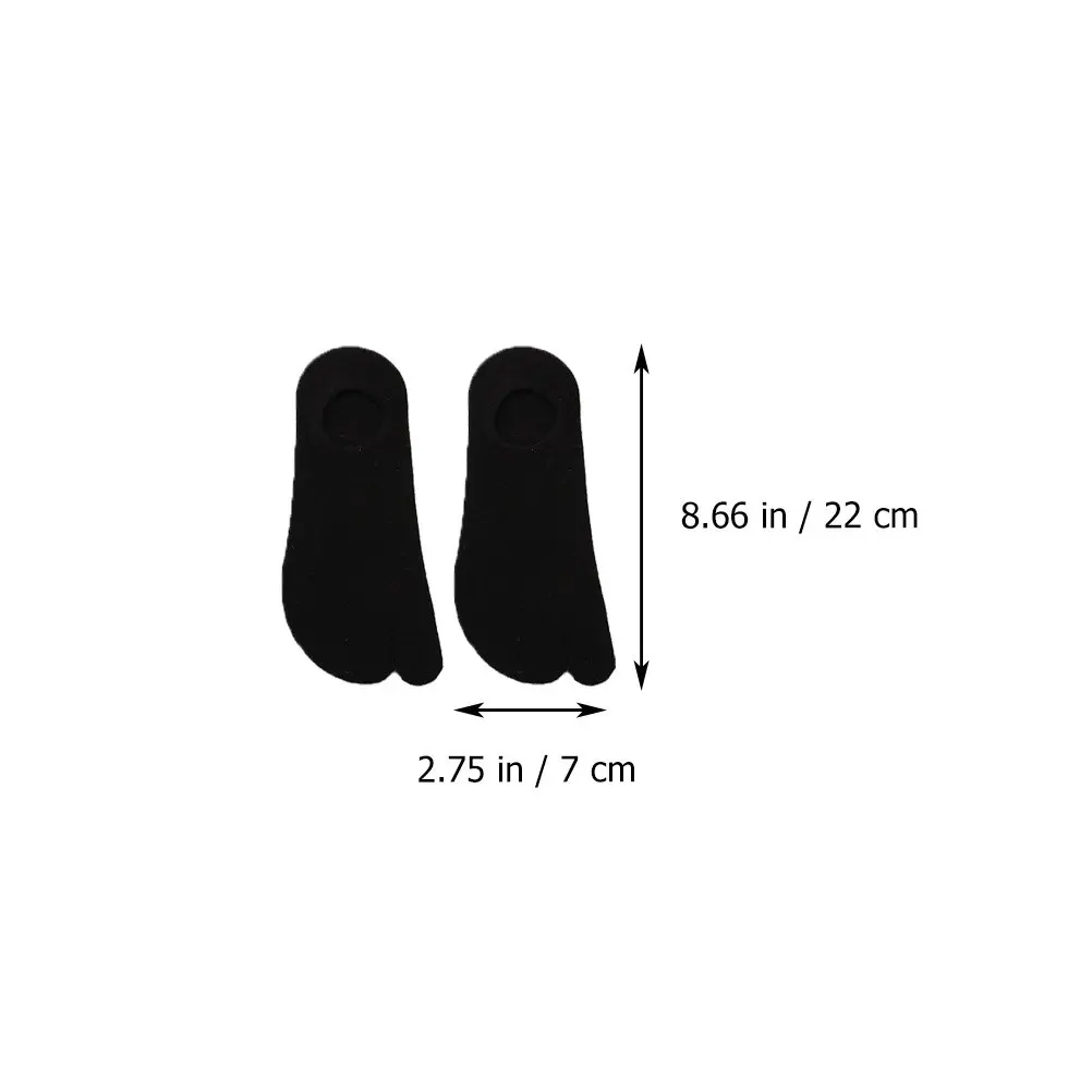 남성용 4쌍 면 투토 양말 스플릿 토 디자인 부드러운 탄성 미끄럼 방지 데일리 웨어 귀여운 패셔너블 여름 양말