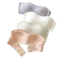 Sexy Seamless Tube Top Bra Invisible strapless Bras Women Underwear thin Non slip Push up Bralette Wireless Female Lingerie 4
