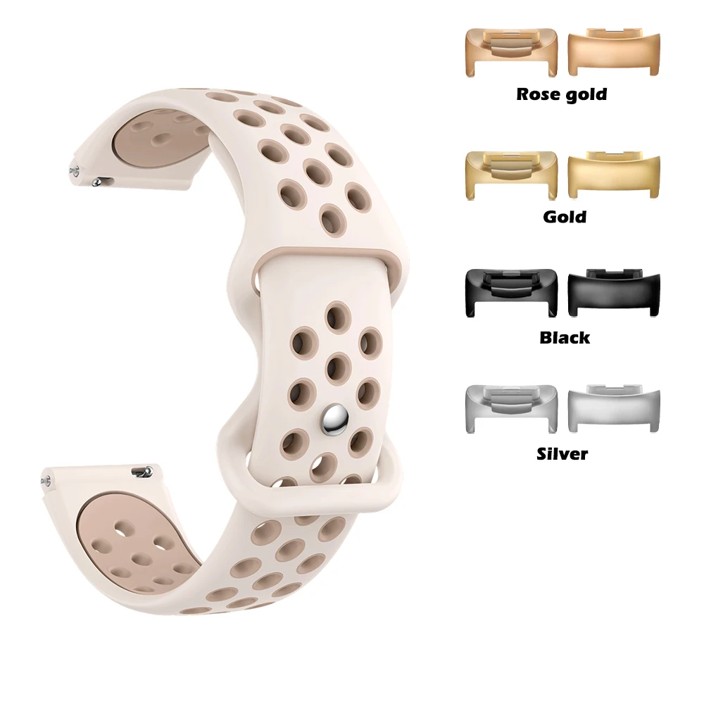 Breathable Quick-Dry Silicone Sport Wristband with Round Hole Strap Design