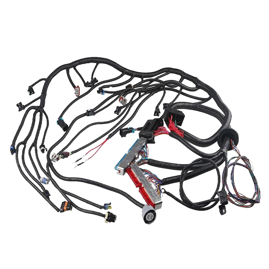 LS1 4L80E DBC Stand Alone Engine Wiring Harness for 1997-2006 Chevrolet Hummer GMC Truck Cadillac Engine Driver By Cable