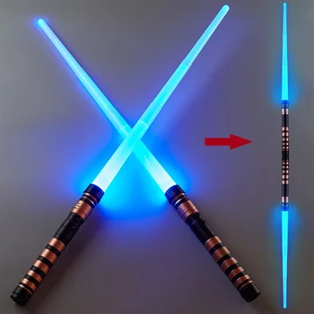 1–2PCS LED Light Up Sabers – Motion Sensitive Retractable Swords 1