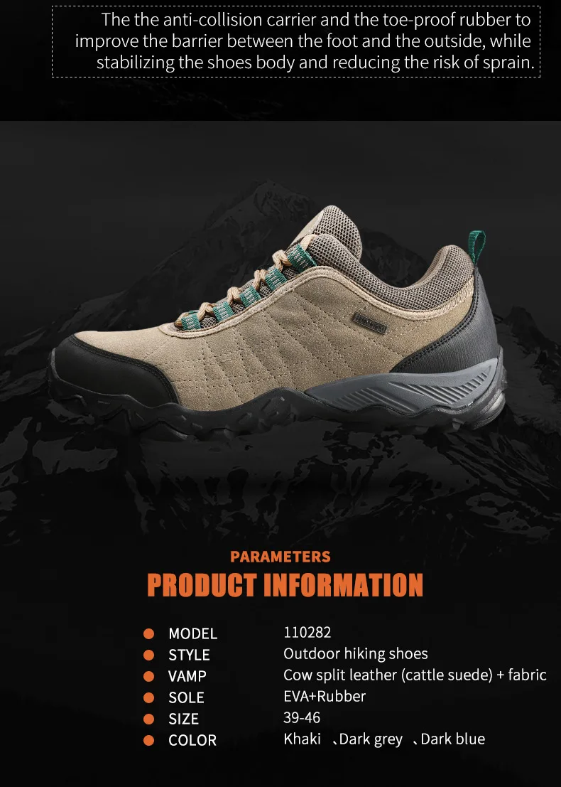 HUMTTO Wanderschuhe Herren Luxus Designer Winter Klettern Trekking Turnschuhe für Männer Leder Outdoor Sport Arbeit Mann Schuhe 110282 A – Detail 12