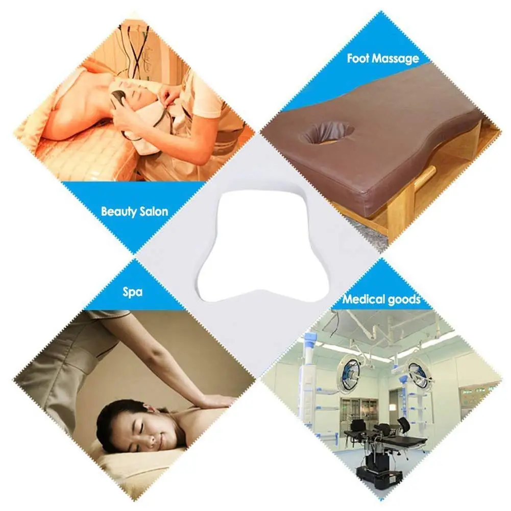 

Non-Woven Fabric Disposable Spa Massage Cradle Table Headrest Pad Rest Hole Face Overlay Cushion Face Cover Sheets 100Pc Pi P2Z1