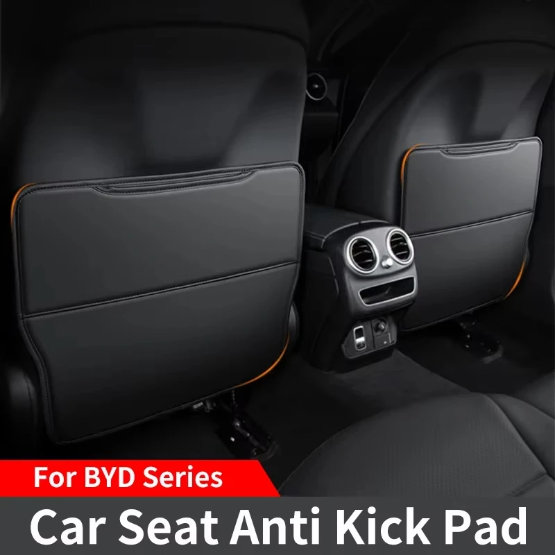 For BYD Dolphin Seal Atto3 F3 E5 G3 G5 L3 F6 Song Car Seat Anti Kick Pad Rear Seat Child Anti Kick Pad Back Protective