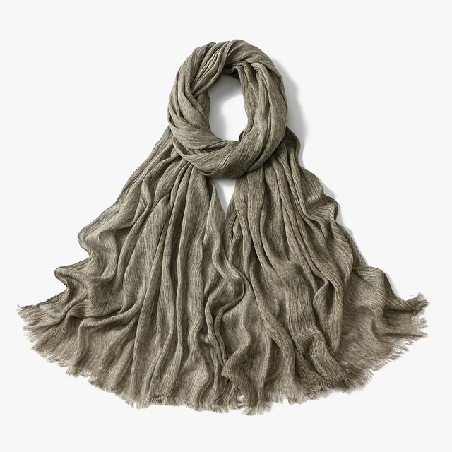 Écharpe Hijab Royan en coton froissé pour femmes musulmanes, châles longs et doux islamiques, enveloppes courtes à pampilles, accessoires Bufanda