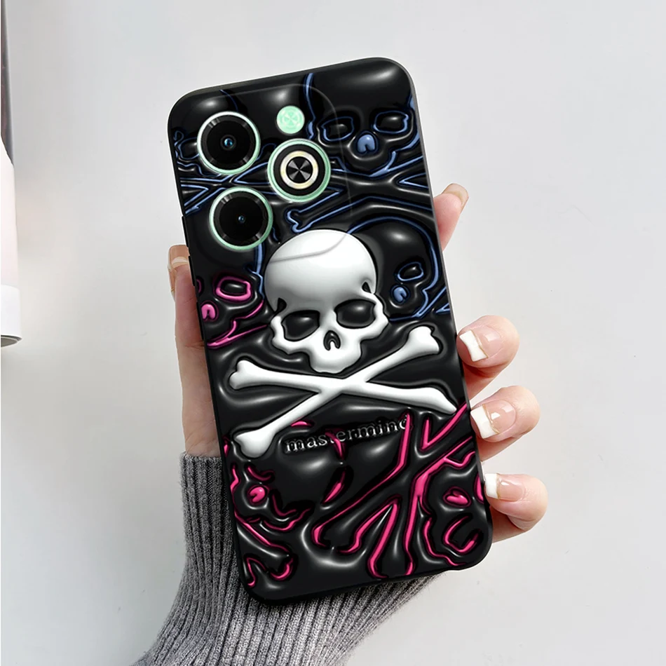 Fashionable Marble Black Silicone Soft Phone Case – Stylish Protective Back Cover s