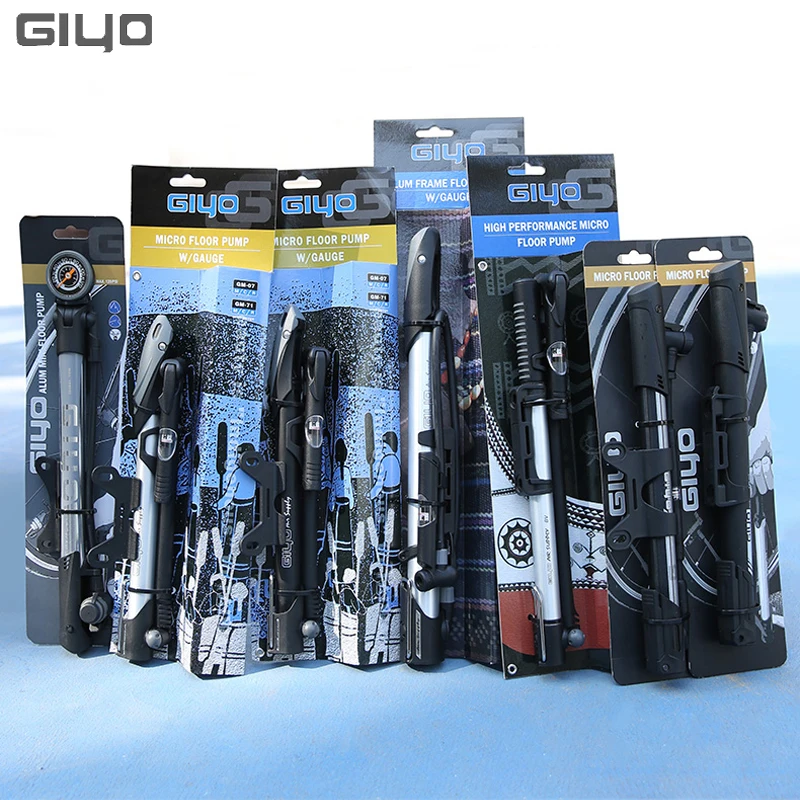 Giyo Floor Standing & Hand 2 In 1 Bicycle Pump Mini Portable Tire Inflator  Presta Schrader Av/fv 2 In 1 Valve Mtb Road Bike Pump - Bicycle Pump -  AliExpress