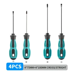 Versatile Magnetic Insulated Screwdriver Set with Precision Repair Tools (4pcs Srewdriver Set)