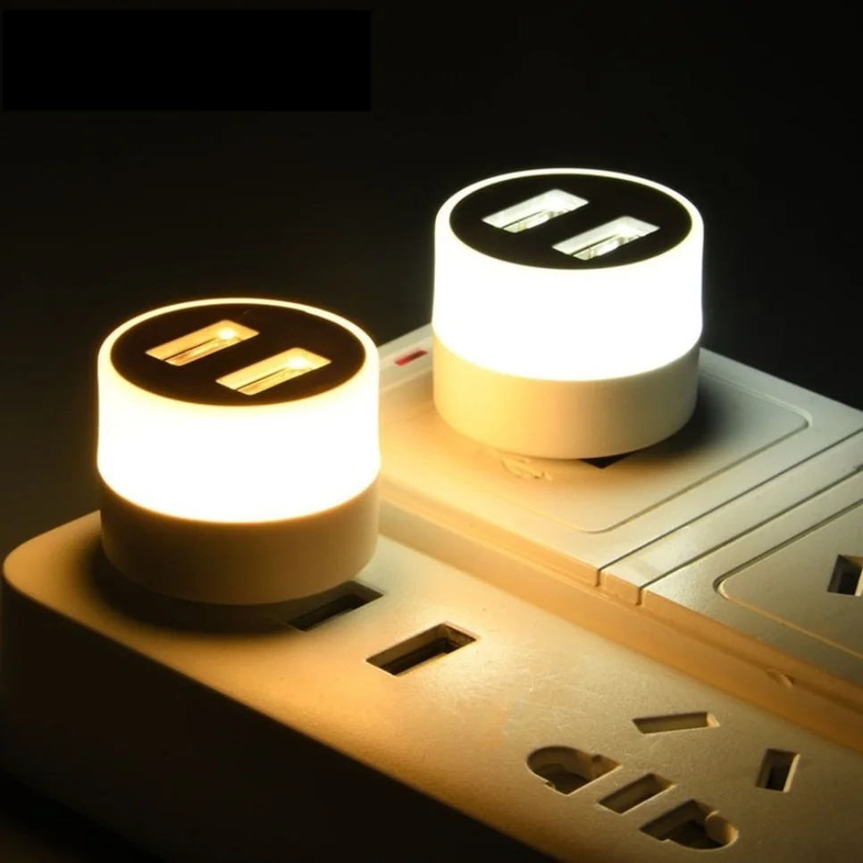 USB Plug Lamp Mobile Power Charging 5V USB Small Book Lamps LED Eye Protection Small Reading Light Round Light Night led light night light led desk lamp book light mini night light mini led light