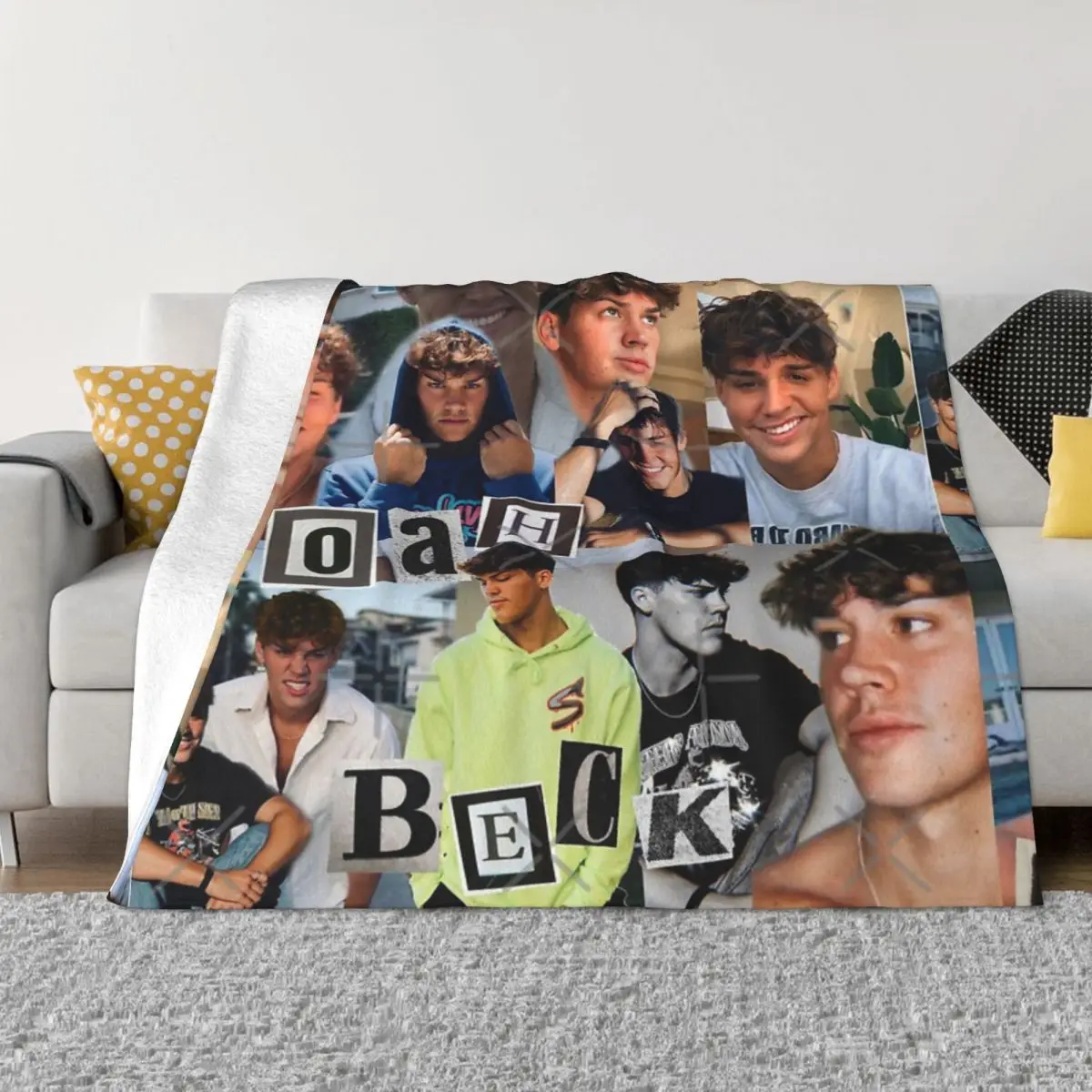 

Домашнее коленное одеяло с коллажем Ноя Бека, одеяла и одеяла из тонкой ваты, одеяло