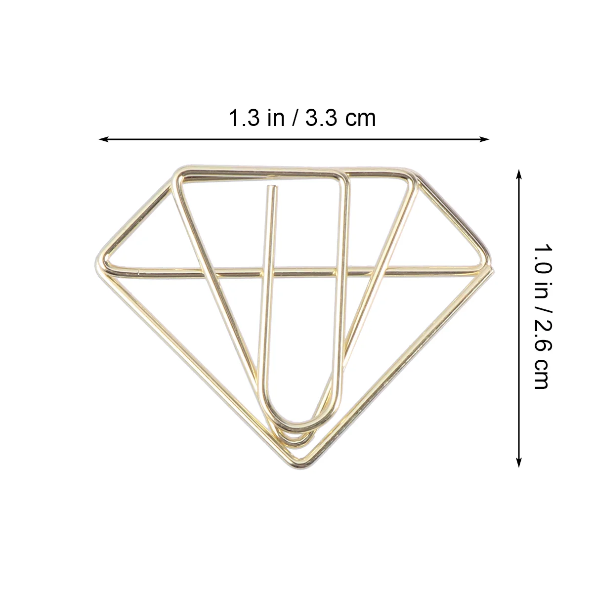사무실 액세서리용 종이 클립, 다양한 책갈피, 밝은 다이아몬드, 8 개