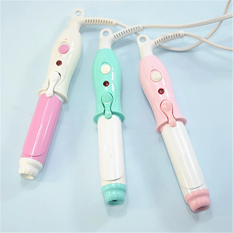 110-240V Portable Travel Electric Mini Hair Curler Curling Iron Fast Small Tourmaline Ceramic Wavy Tong Hair Styling Tool hair curler hair iron