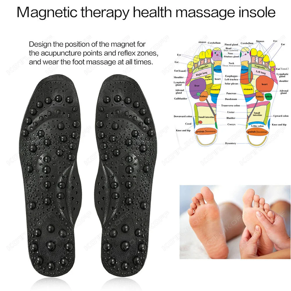 Fuß-Akupressur-Einlegesohle, 68, Magnet-Therapie, Massage-Einlegesohlen für Schuhe, atmungsaktiv, Sport-Kissen, Körper-Detox-Einlage, Pads, Einsätze – Detail 26